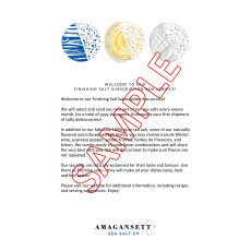 Welcome note e-mailed as PDF attachment